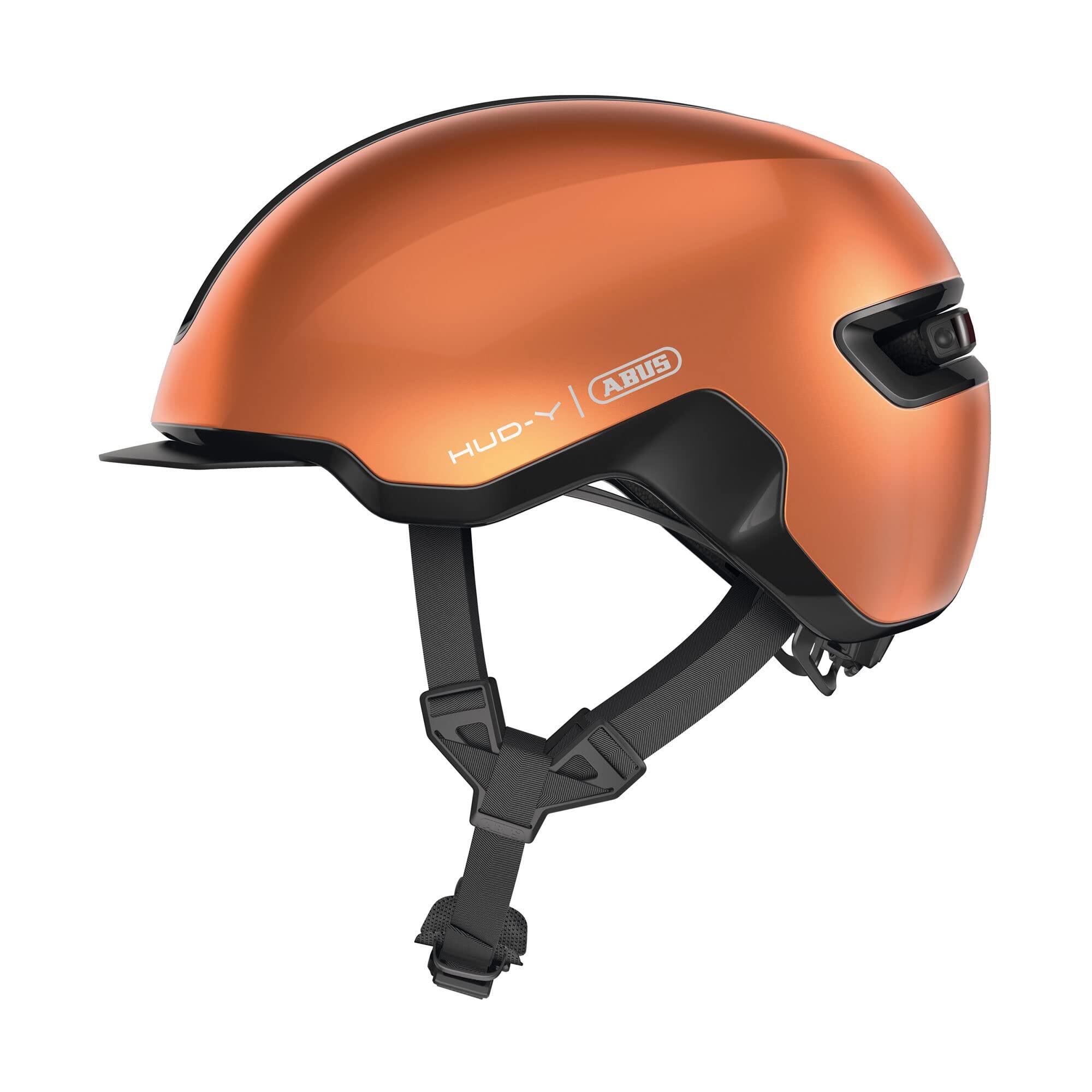 Abus - Casque Vélo Abus Hud-y - Casque - Jaune|marron|orange - 51-55 Cm - Decathlon