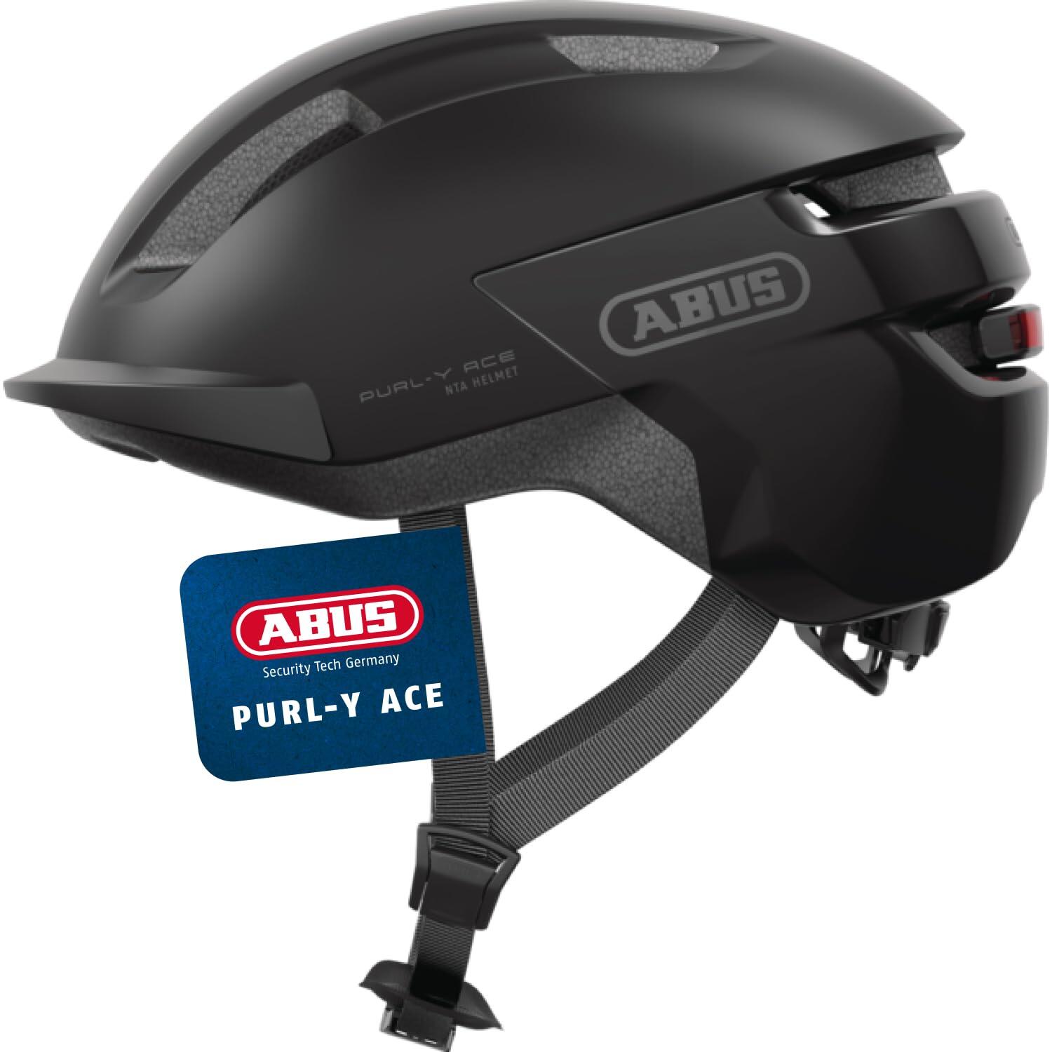 ABUS Miejski kask rowerowy „Purl-Y Ace”, czarny matowy