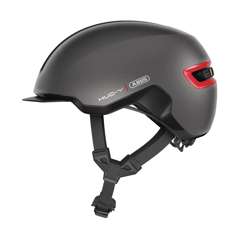 ABUS Kask rowerowy „Hud-Y” ciemnoszary