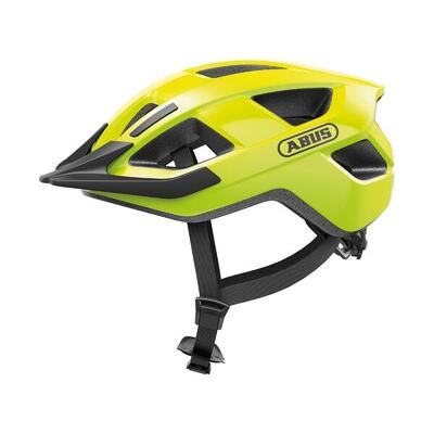 Abus fietshelm aduro 3.0 in signaalgeel voor maten l 58-62cm