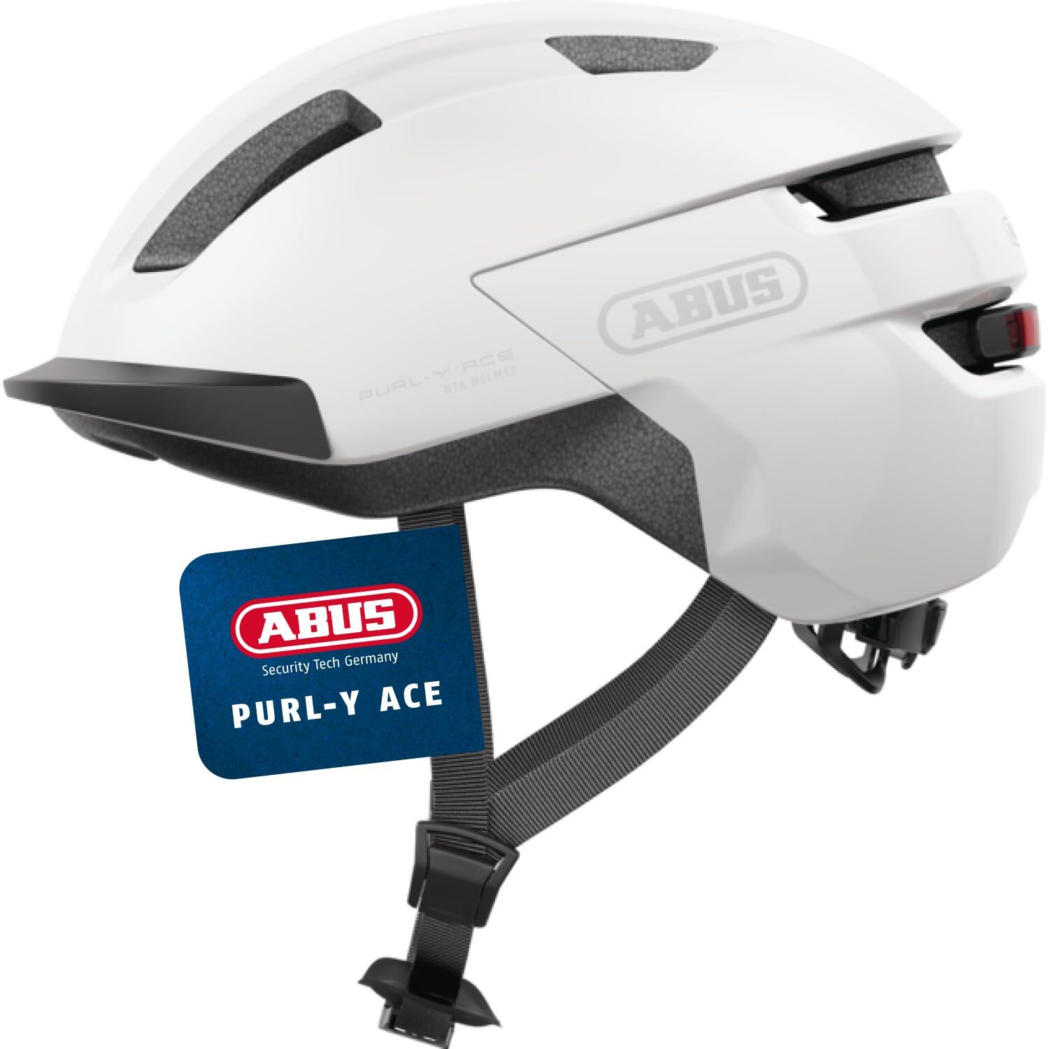 ABUS Miejski kask rowerowy „Purl-Y Ace”, biały