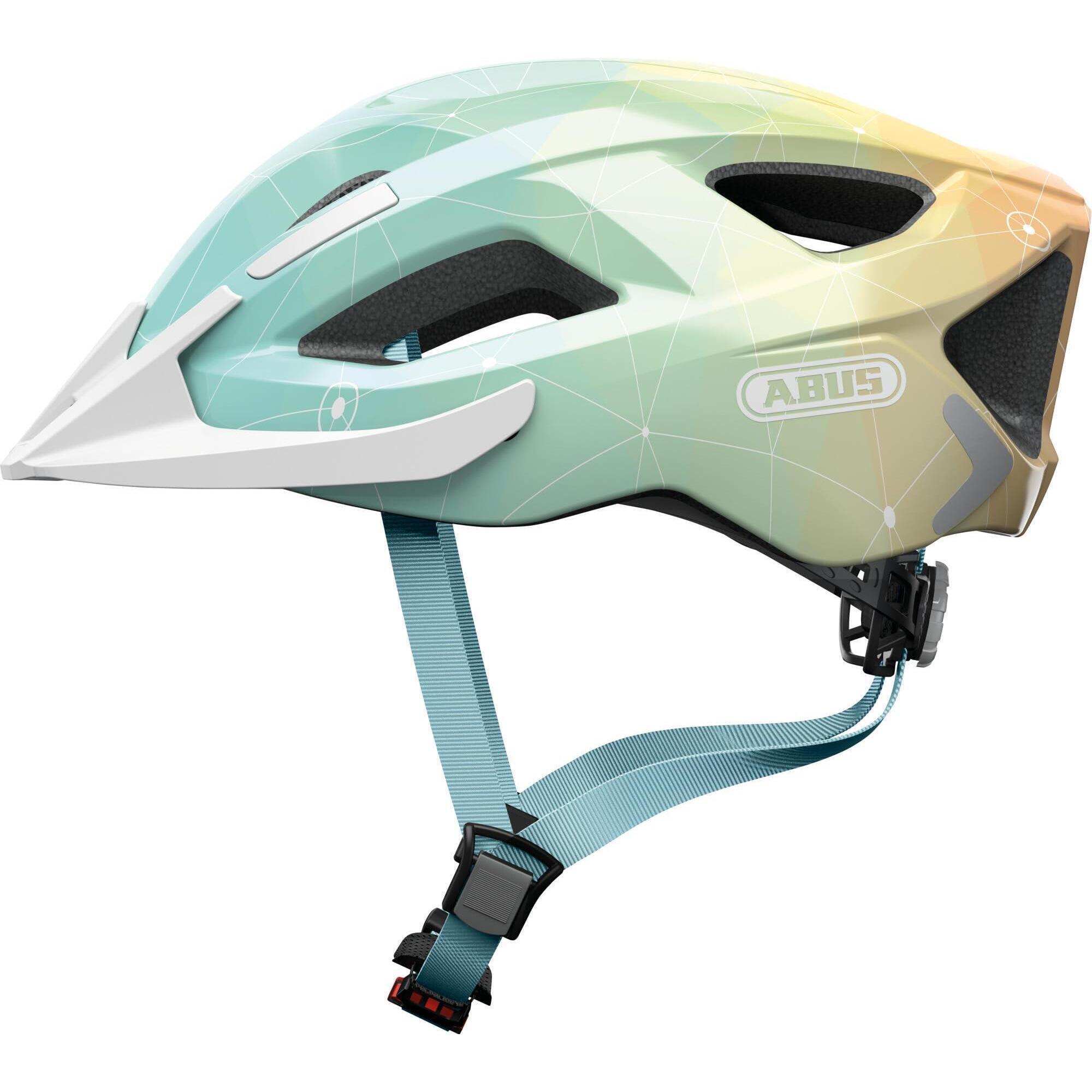 Abus - Casque Vélo Abus Aduro 2.0 - Casque - Bleu|jaune - 51-55 Cm - Decathlon