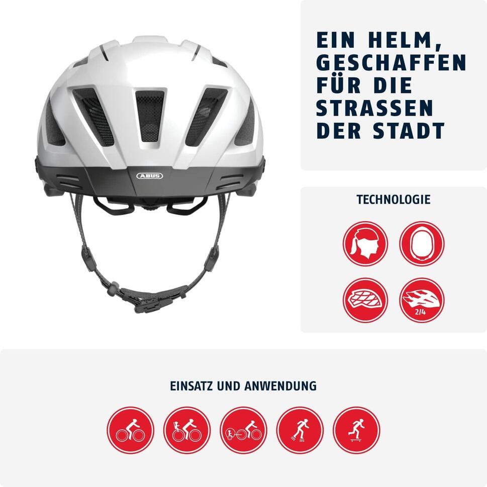 Kask Rowerowy Pedelec 2.0 Biały Perłowy S 51-55 Cm