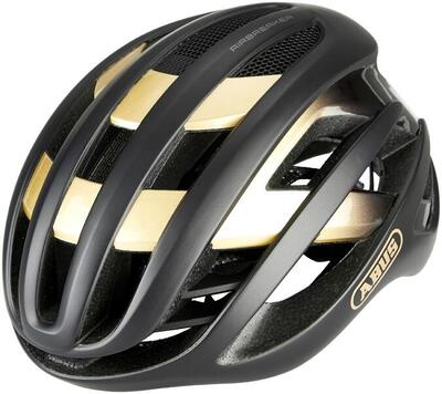 Abus airbreaker fietshelm zwart goud m 52-58 cm