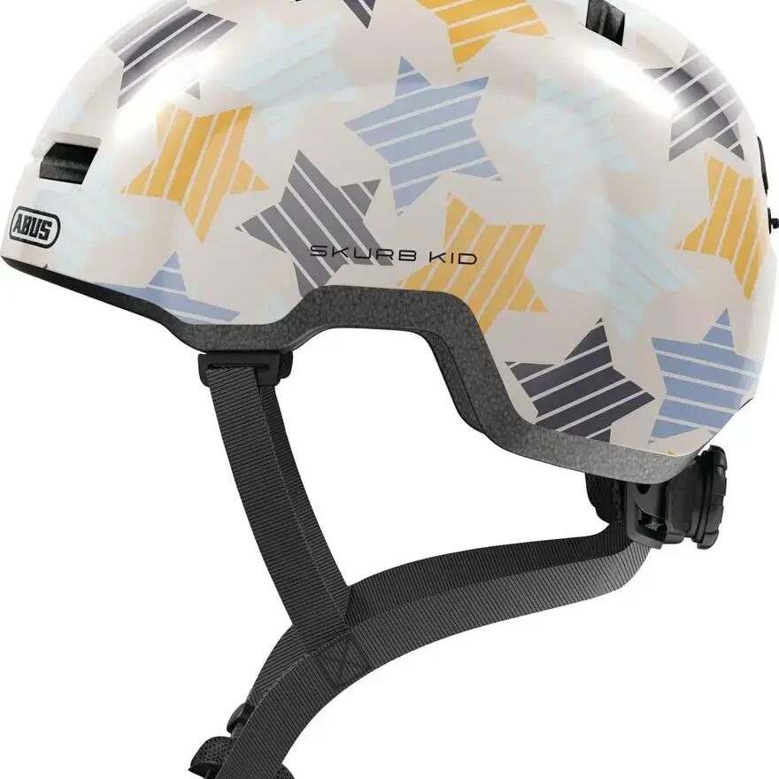 Abus Skurb Kid Bicycle Helmet Gray Stars M 50-55cm