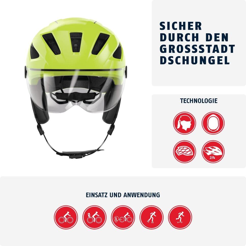 Kask Rowerowy Pedelec 2.0 Ace Signal Żółty S 51-55 Cm