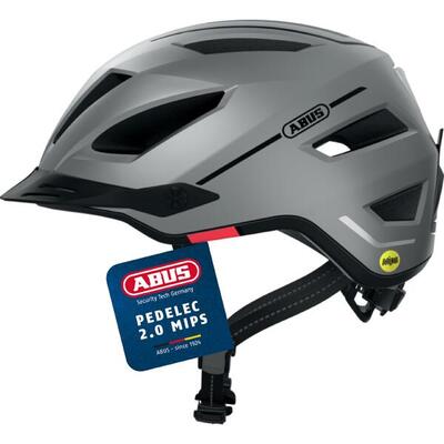 Abus pedelec 2.0 mips zilver helm m 52-57cm