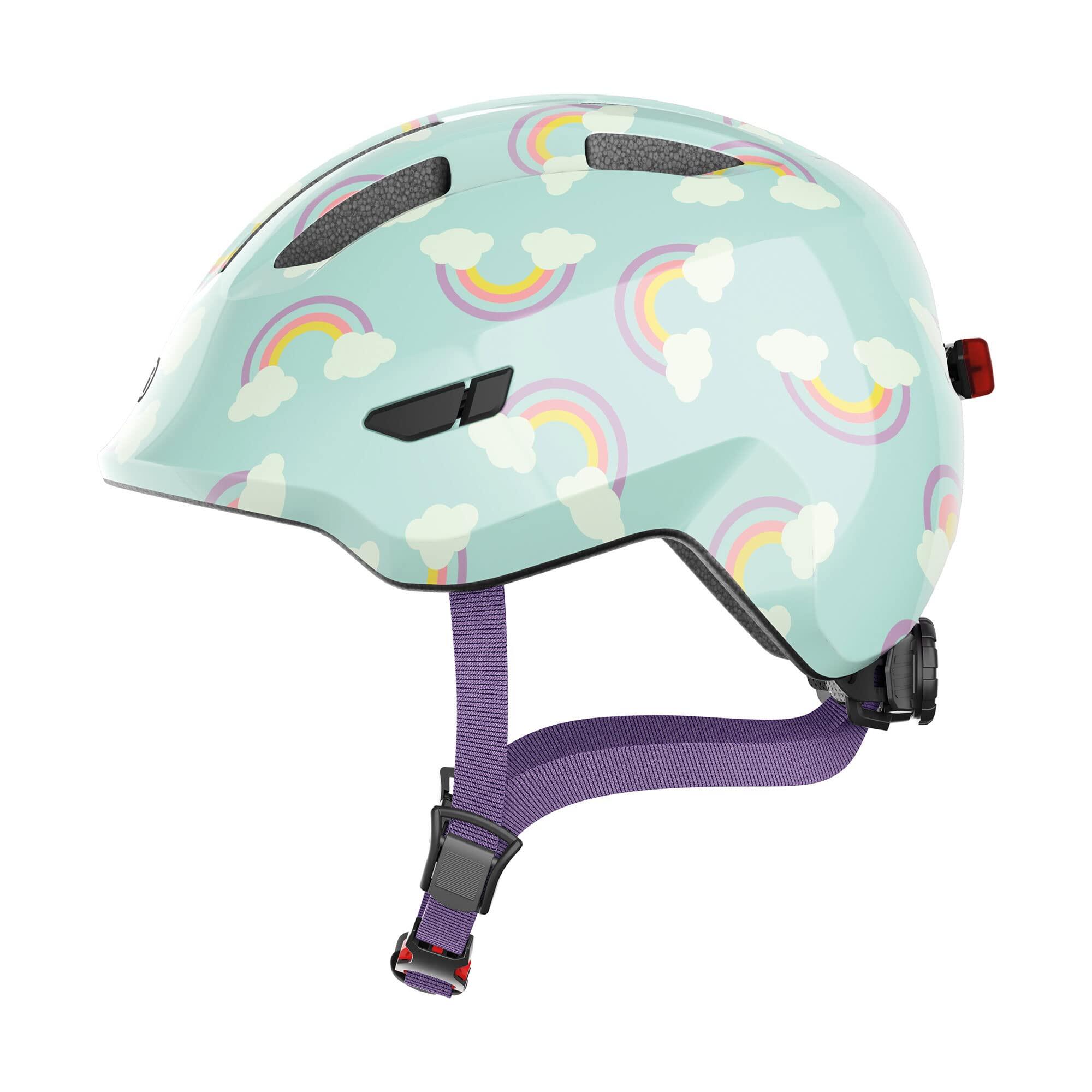 ABUS ABUS Kinderhelm "Smiley 3.0 LED" blauwe regenboog