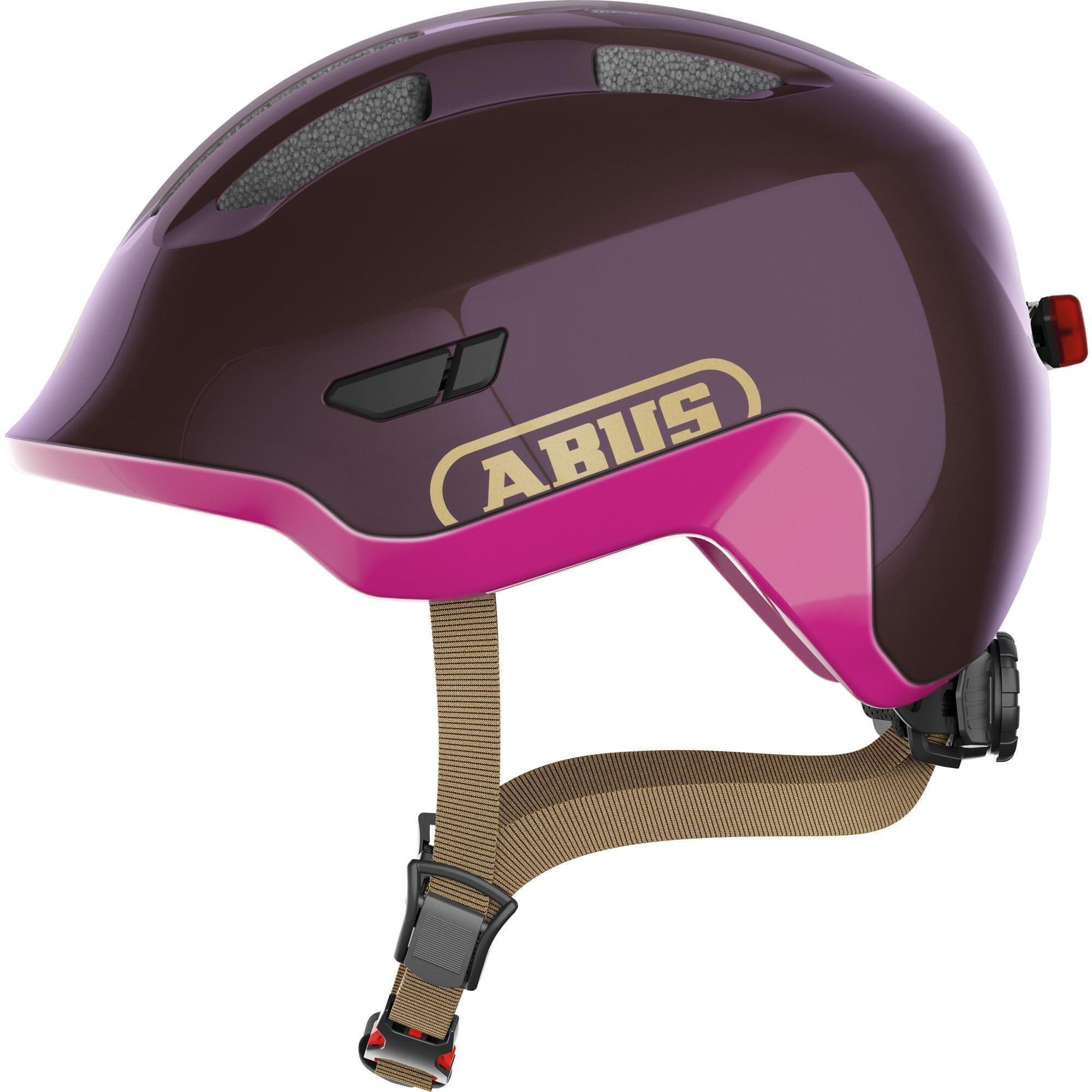 Kask Rowerowy Smiley 3.0 Ace Led Fioletowy S 45-50 Cm