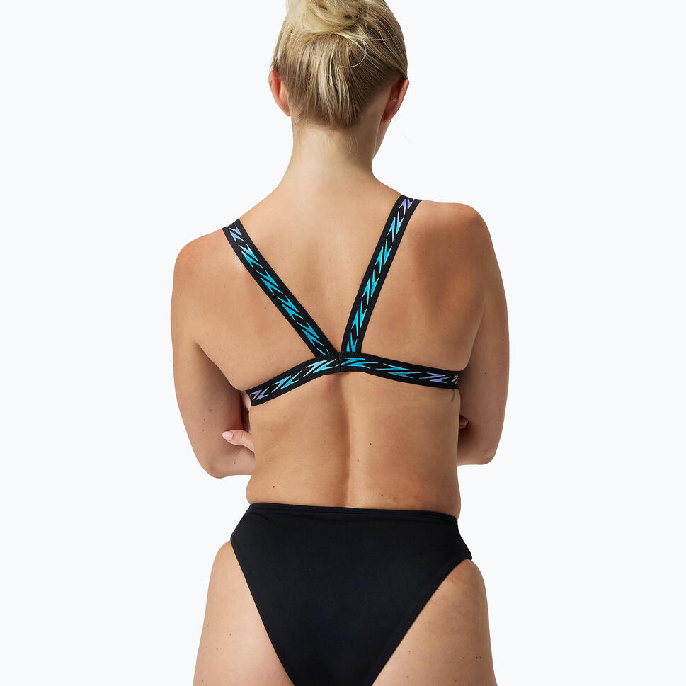 Góra od stroju pływackiego Speedo Solid Logo Elastic Cross Front Top
