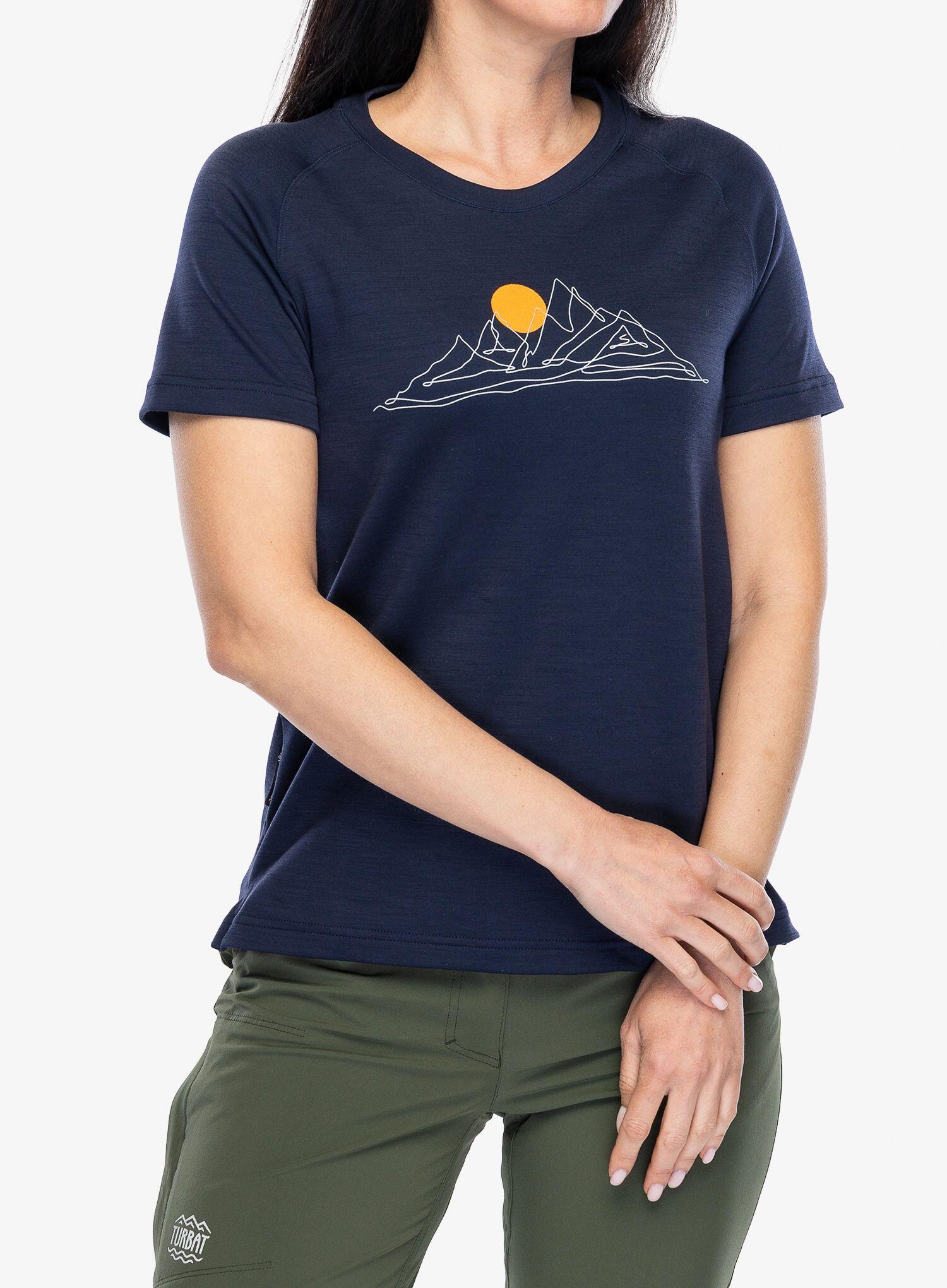 Koszulka merino damska Sensor Merino Blend Moon SS Tee 3/5