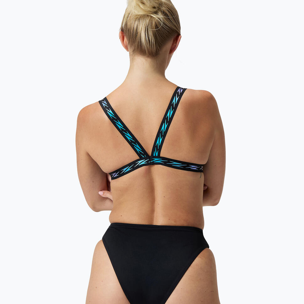 Góra od stroju pływackiego Speedo Solid Logo Elastic Cross Front Top