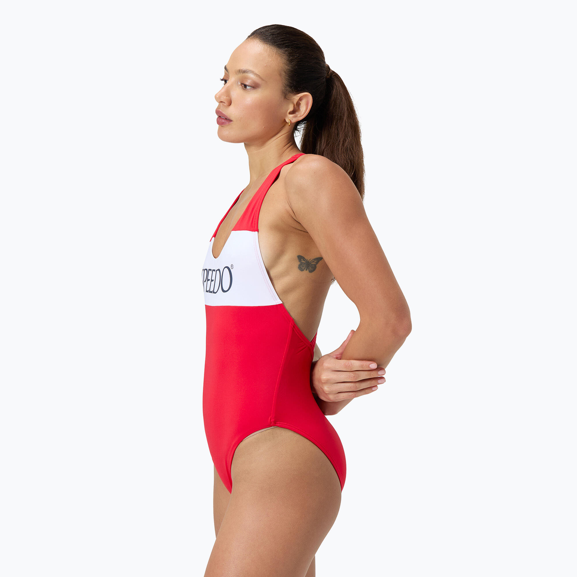 Maillot de bain une pièce Speedo Colourblock Racerback pour femme 2/4