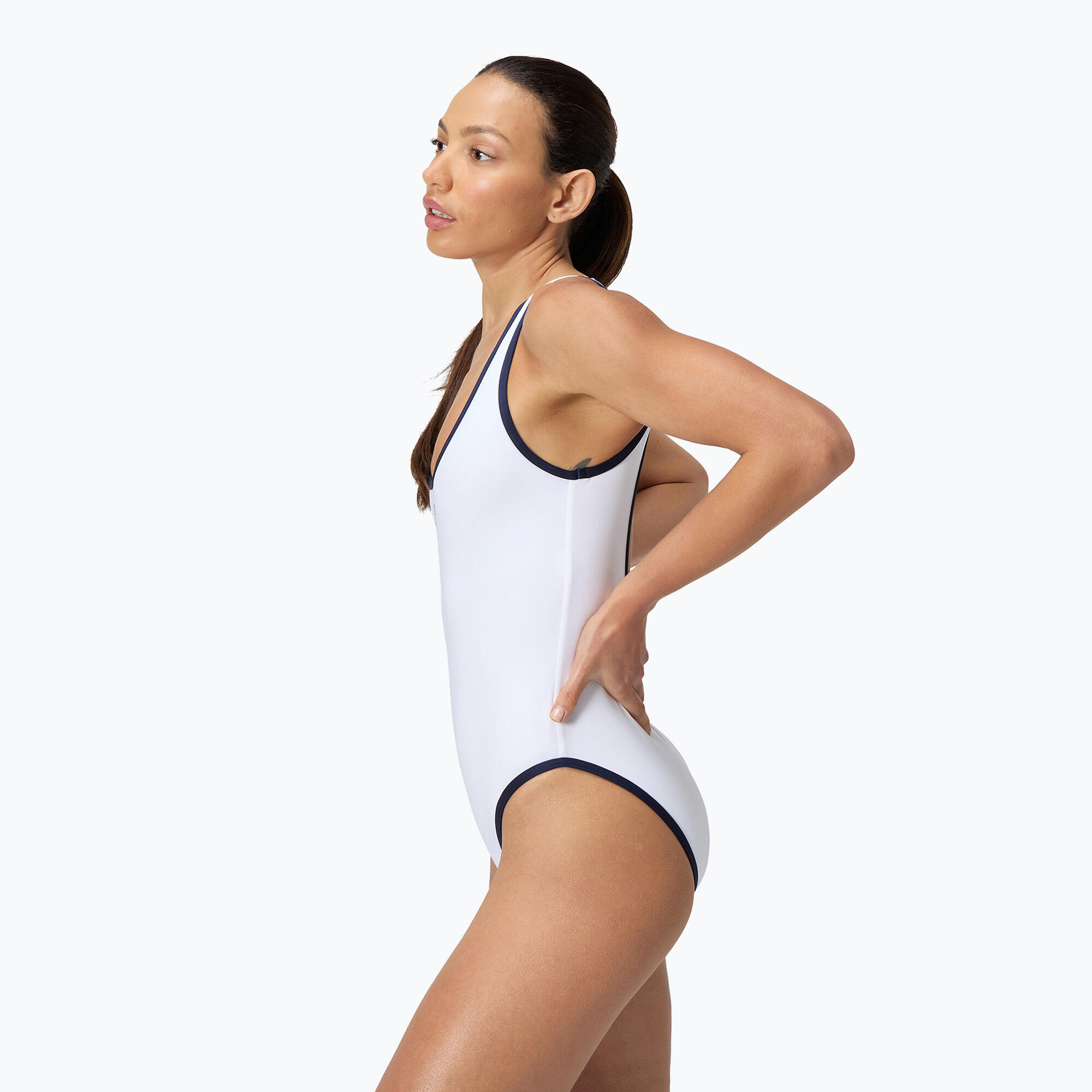 Costume intero Speedo Solid Bound Scoop da donna 4/4