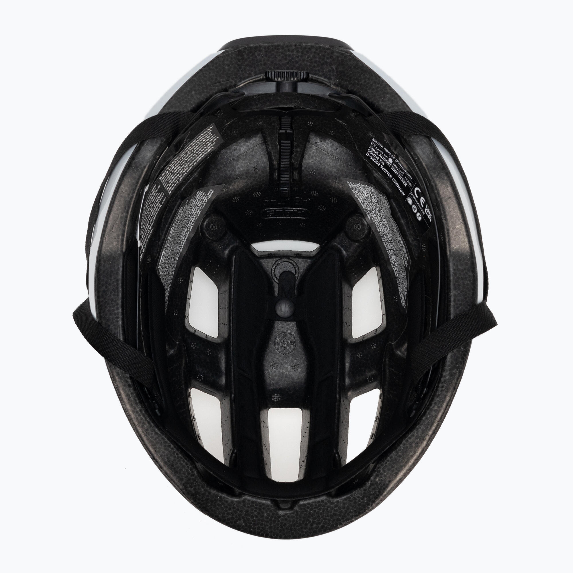 Abus PowerDome Rennradhelm in Shiny White, Größe M 54-58 cm 5/7