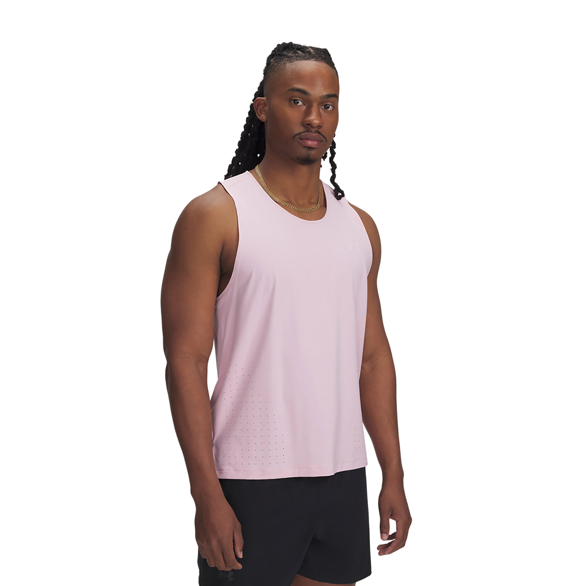 Mannen hardloop tanktop Under Armour Launch Elite Singlet 4/4