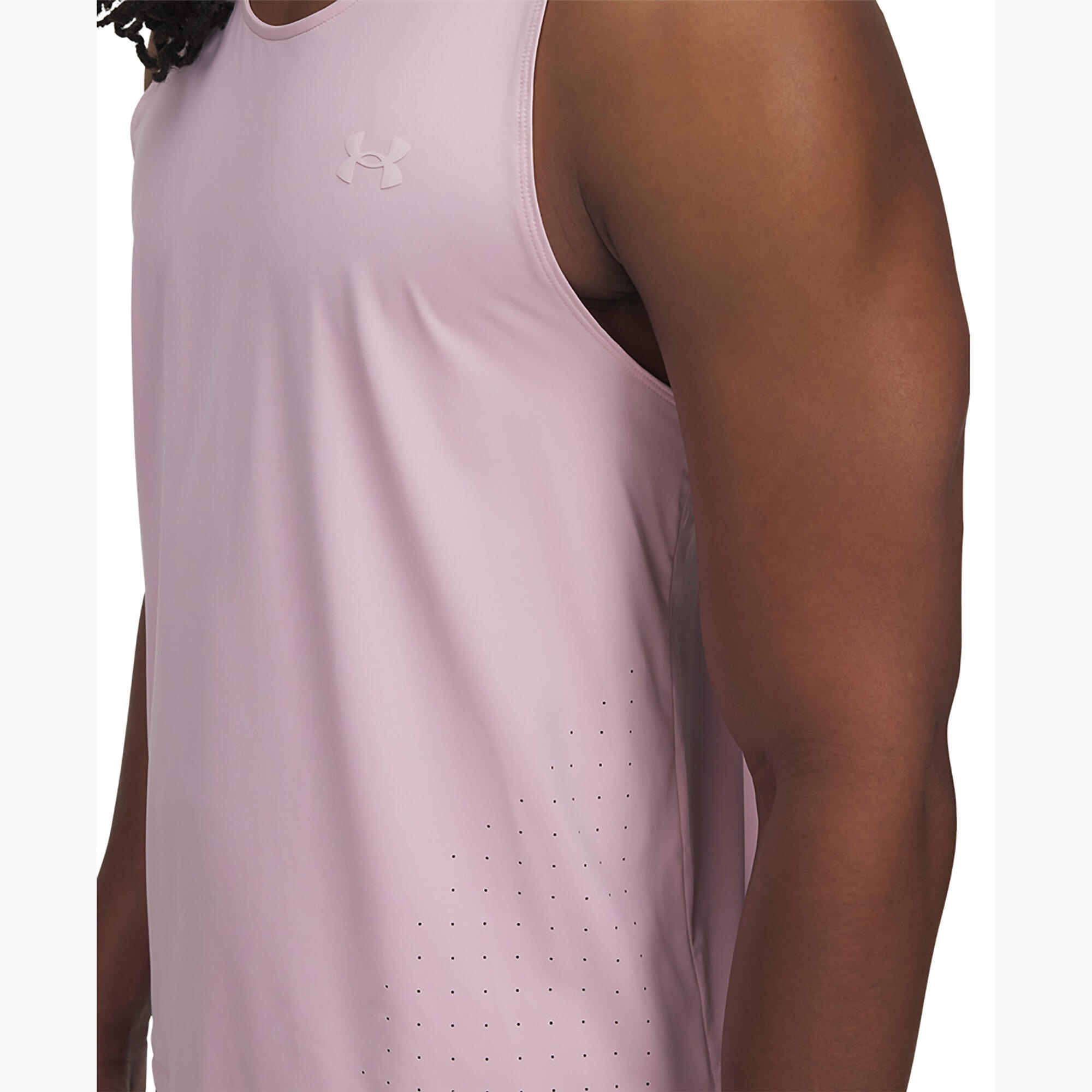 Mannen hardloop tanktop Under Armour Launch Elite Singlet 3/4