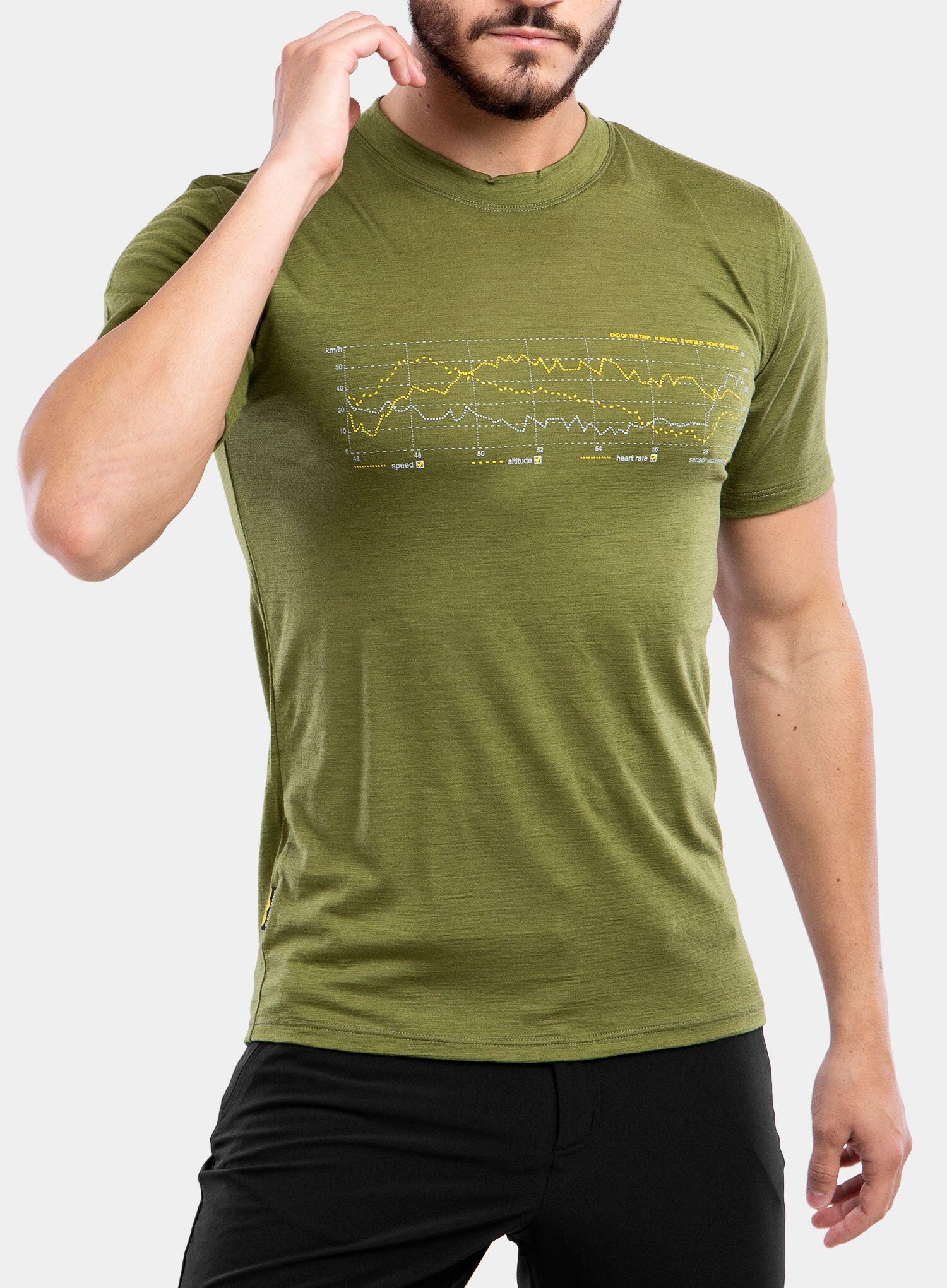 Koszulka merino męska Sensor Merino Active PT Tee S/S 4/7