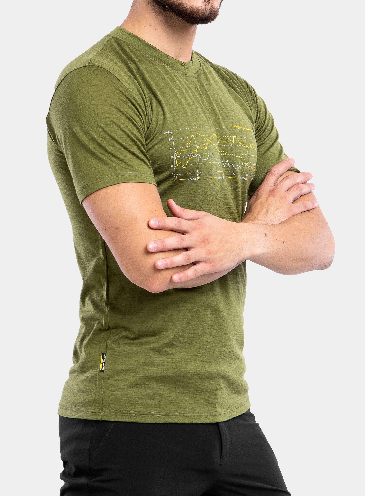 Koszulka merino męska Sensor Merino Active PT Tee S/S 6/7