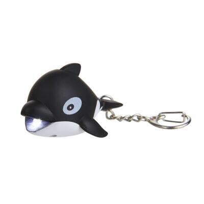 Kinder Schlüsselring Taschenlampe - Tierdesign. braun