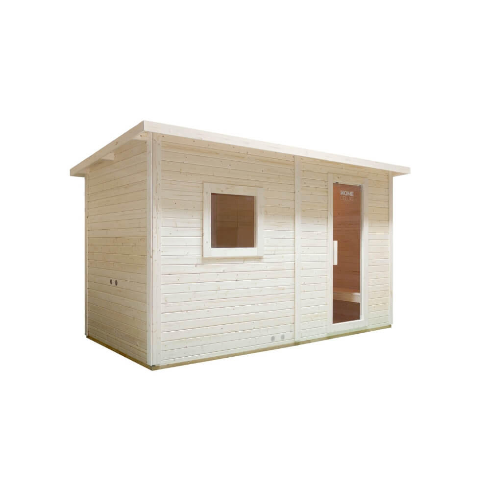 Cabane de sauna Outdoor avec vestibule TALO XL - 400 x 217 cm pour 5 personnes 7/7
