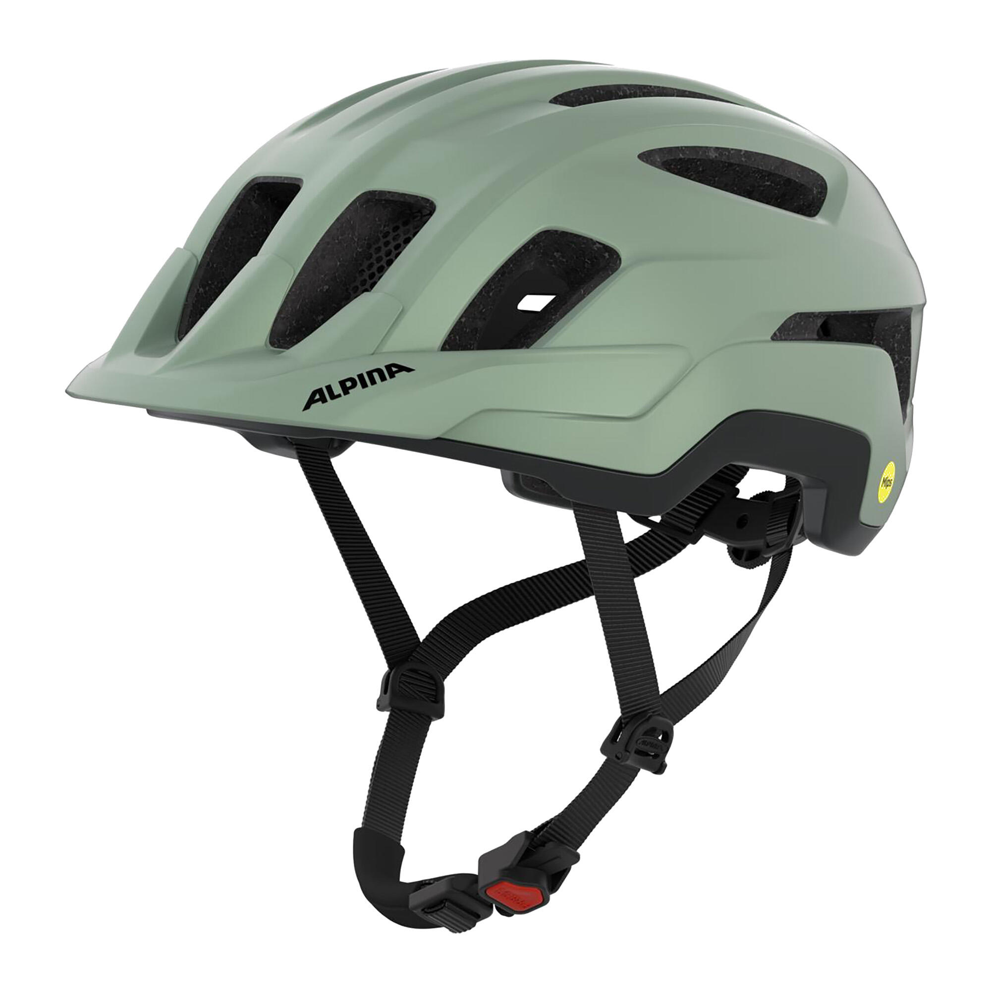 Olympic Sportswear Alpina Paranus MIPS helm 52-56 mat kaki-grijs 5/5