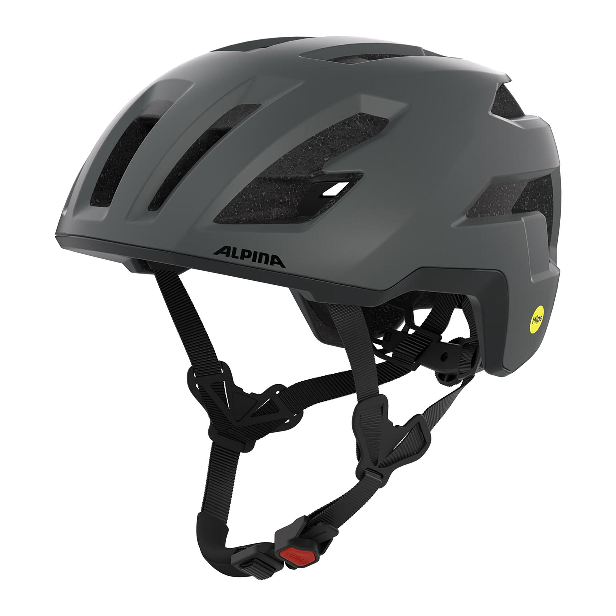 Olympic Sportswear Alpina Taunus Gravel MIPS helm 59-61 cm mat donkergr 5/5