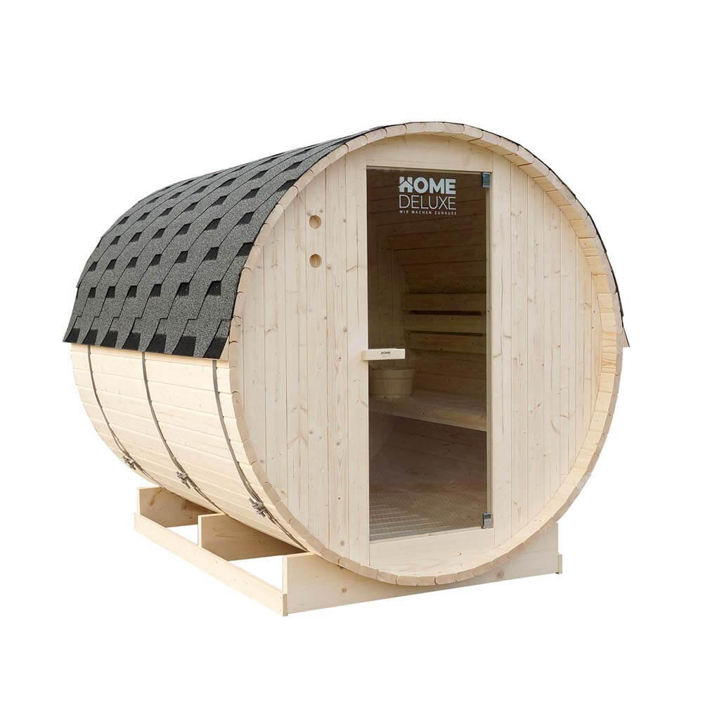Home Deluxe - - Sauna Extérieur À Tonneau Lahti Xl - 195 X 220 Cm Pour 4 Personnes - Sauna - Marron - 48 Xl - Decathlon