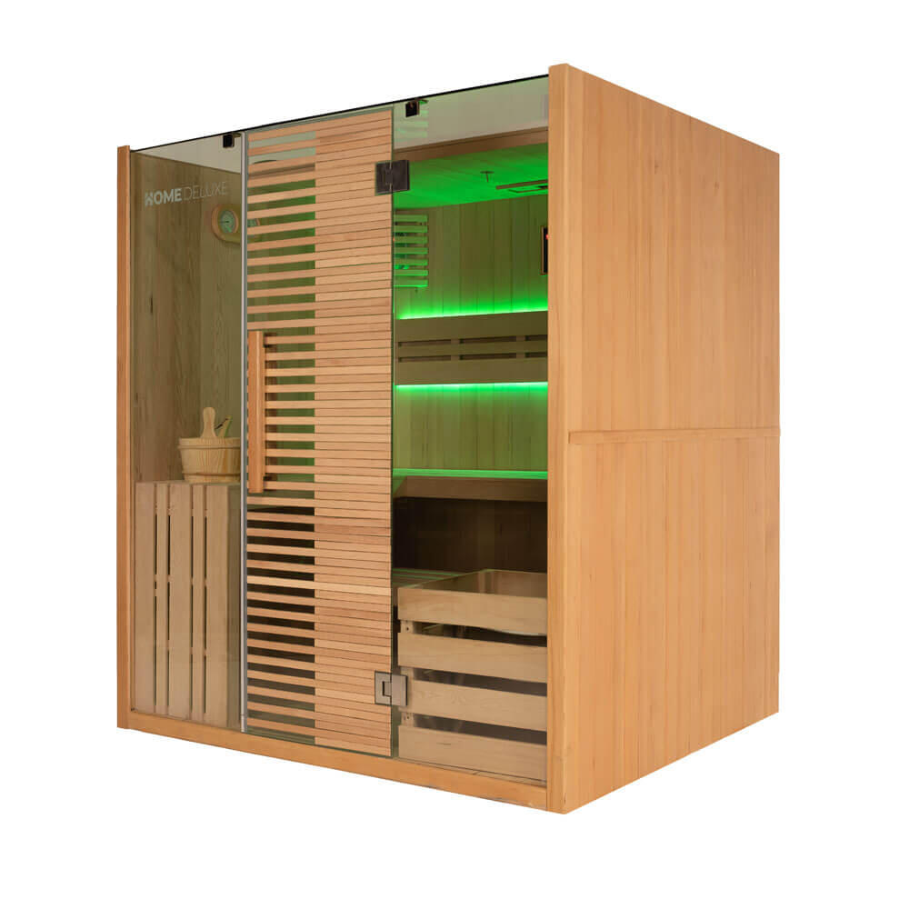 Tradycyjna sauna OMAHA – 180 x 150 cm dla 4 osób 3/7