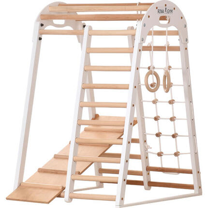 Triangle d'escalade Aire de jeux pour enfants à l'intérieur (Blanc)
