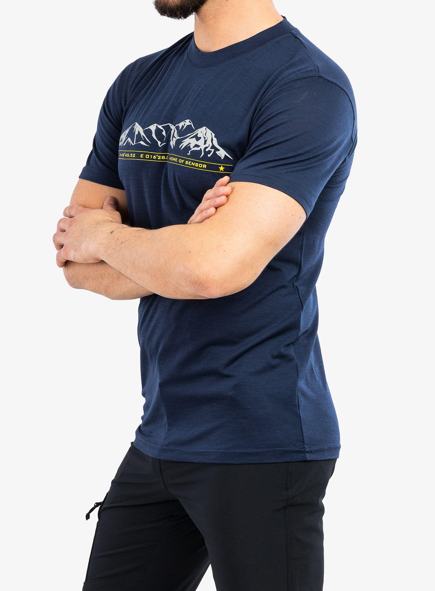 Koszulka merino męska Sensor Merino Active PT Tee SS 5/7