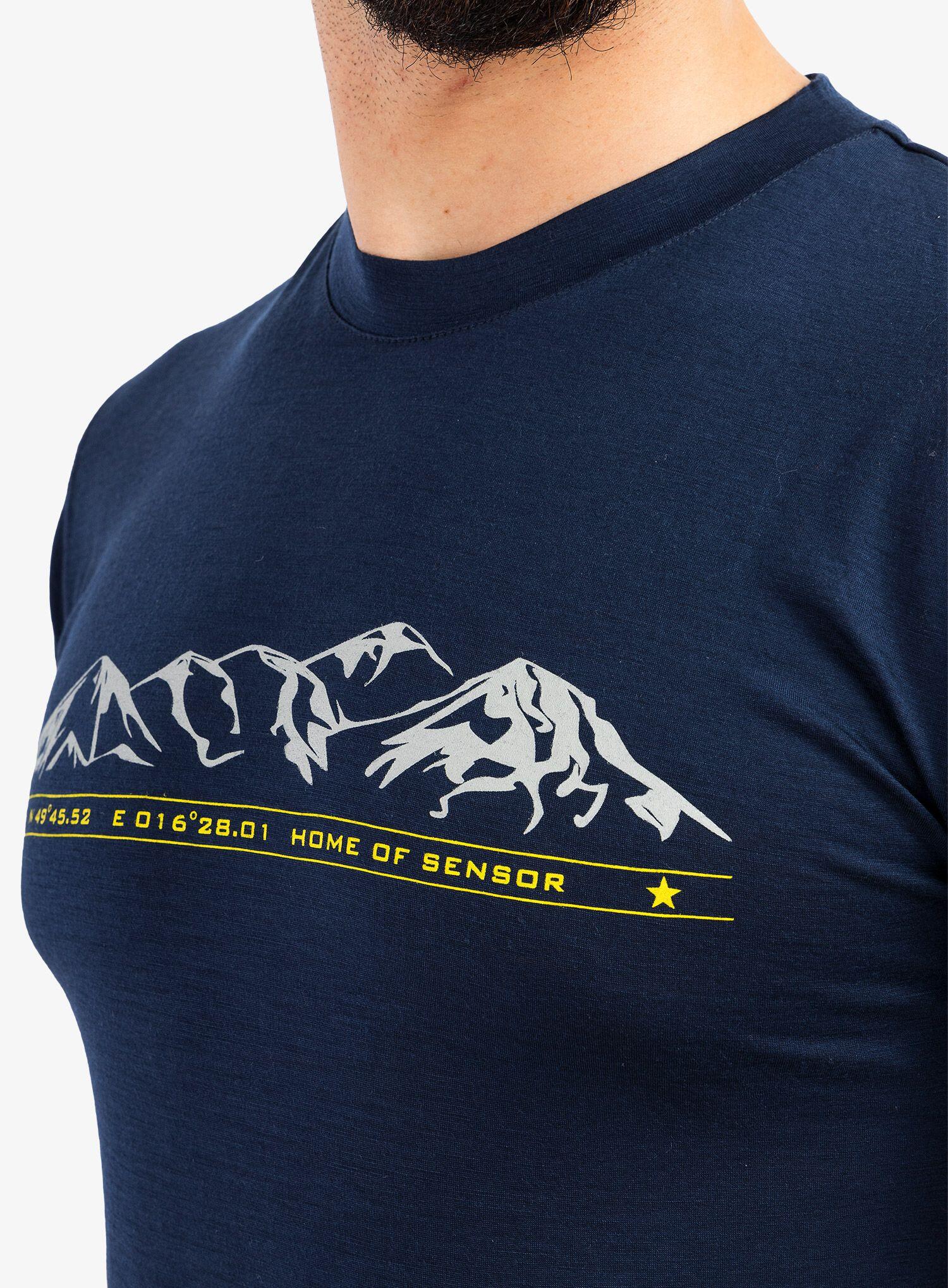 Koszulka merino męska Sensor Merino Active PT Tee SS 6/7