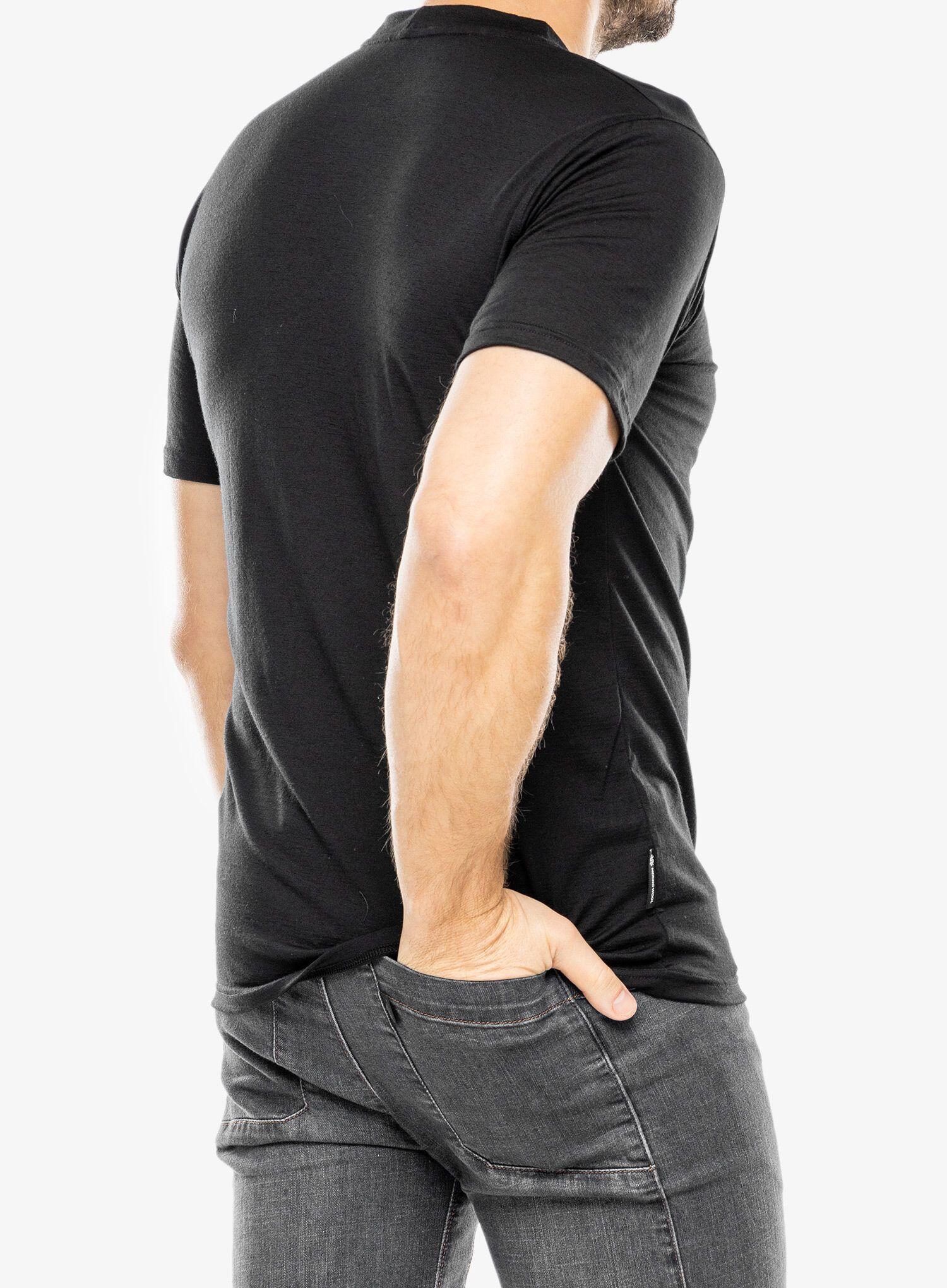 Koszulka z nadrukiem męska Sensor Merino Active PT Tee S/S 4/7