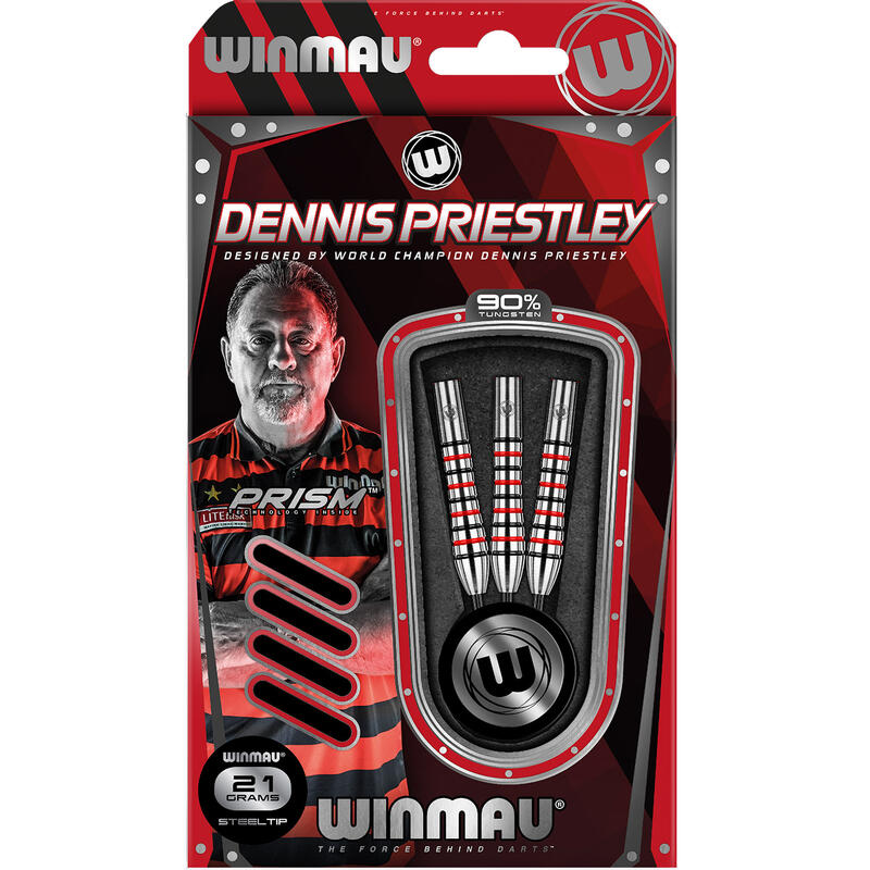Dennis Priestley steeltip dartpijlen 21gr