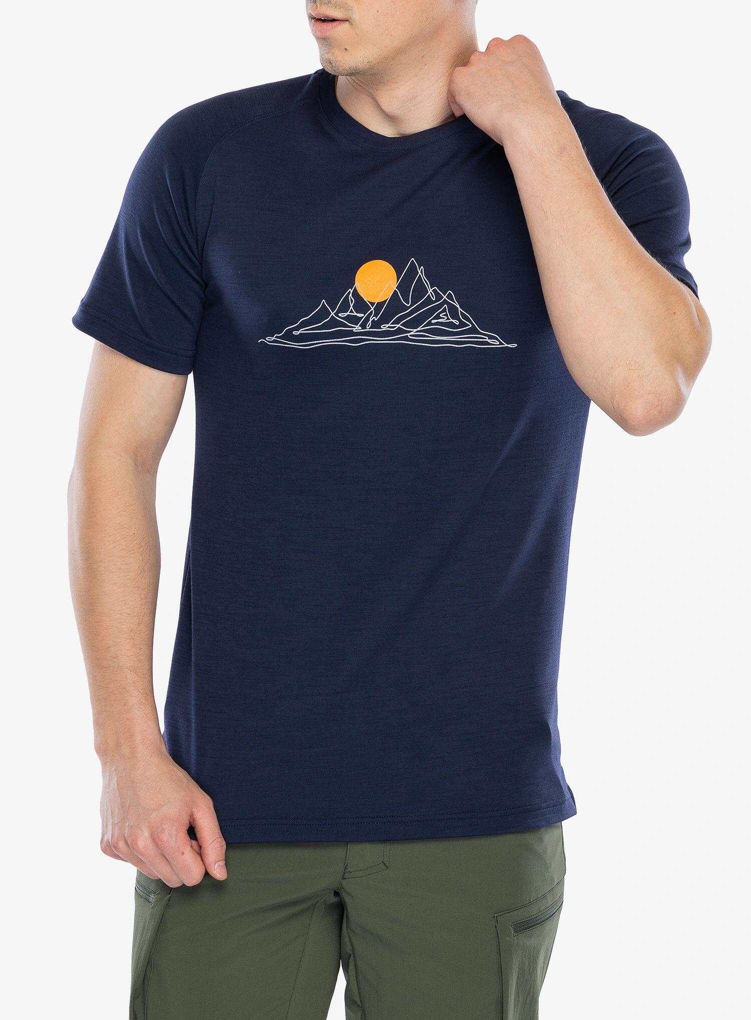 Koszulka merino męska Sensor Merino Blend Moon SS Tee 4/5