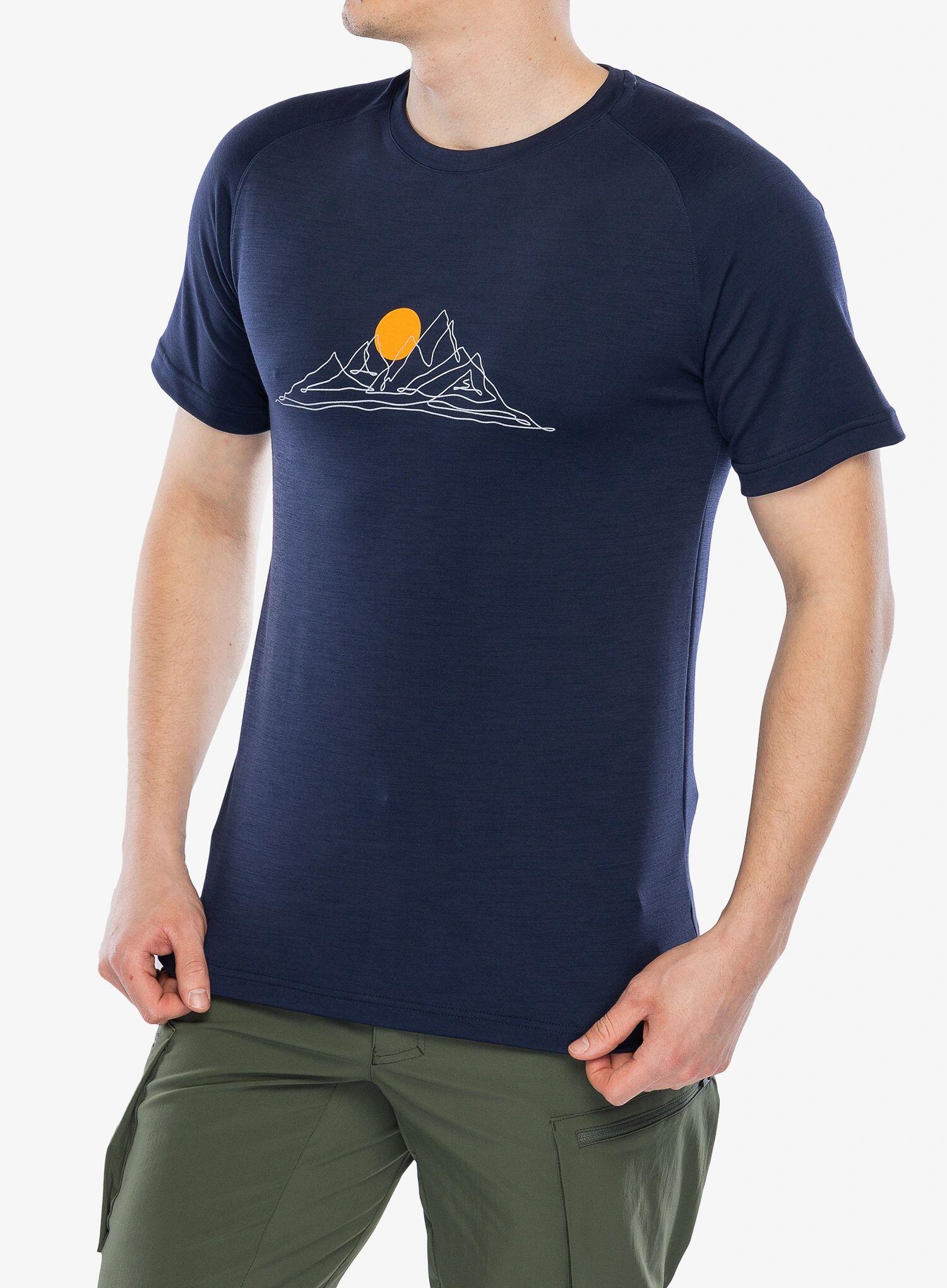 Koszulka merino męska Sensor Merino Blend Moon SS Tee 3/5