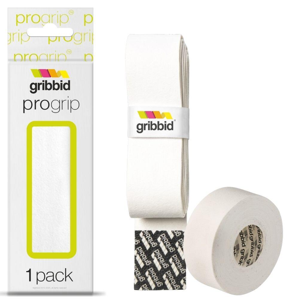Grip de hockey sur gazon - Progrip 1 paquet blanc + sporttape blanc 2/3