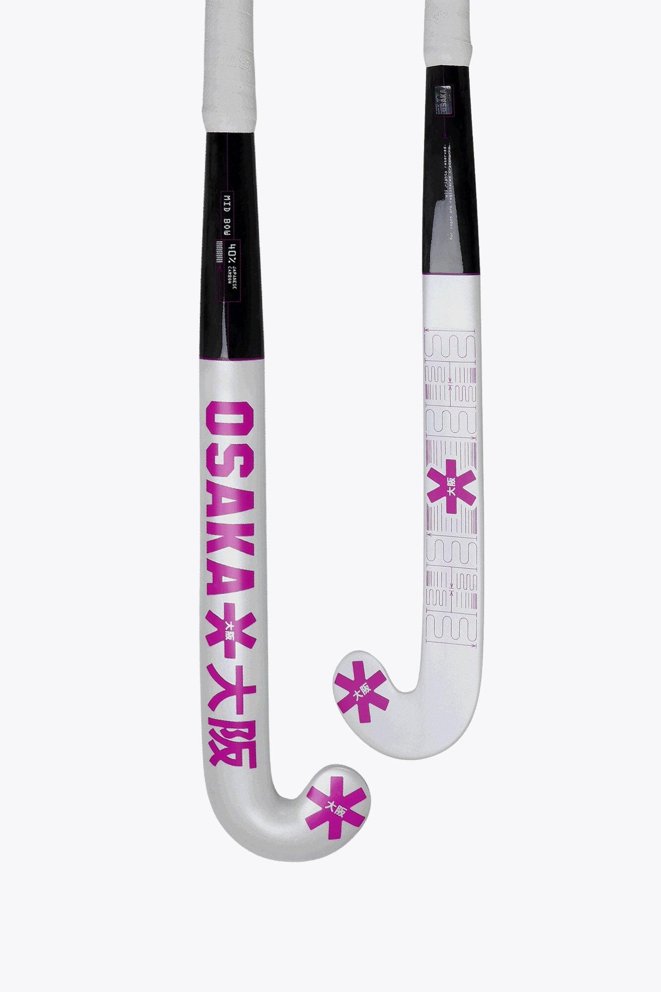 Bâton de hockey sur gazon Osaka Mid Bow 40 | Rose fantastique 2/6