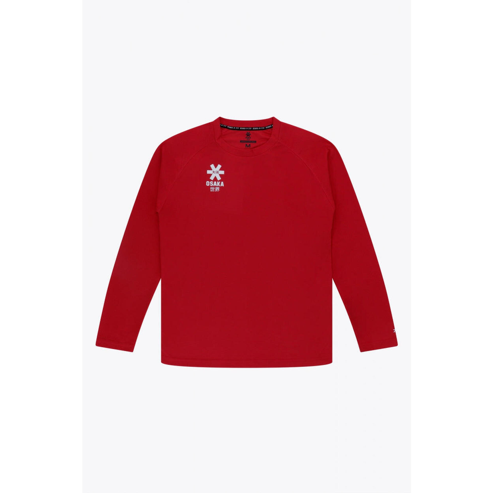 Osaka - Osaka T-shirt D'Entraînement À Manches Longues Pour Hommes | Rouge - Maillot De Hockey - Rouge - Decathlon
