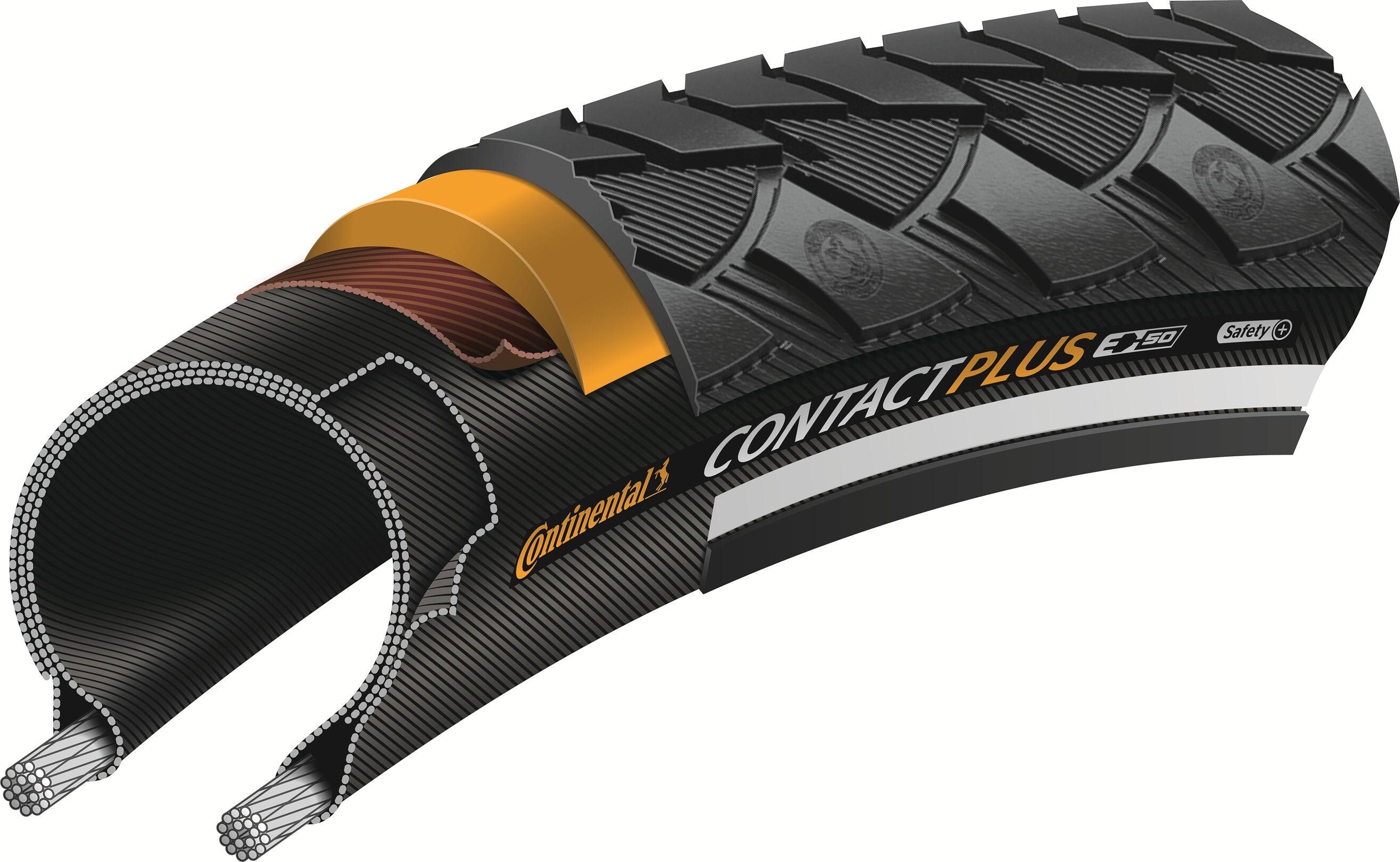 Continental Contact Plus 700 mm Tiretubetype Wire SafetyPlus Breaker E-Bike e50 4/4