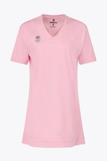 Osaka Damen Tech-Kleid mit V-Ausschnitt | Fondant-Rosa