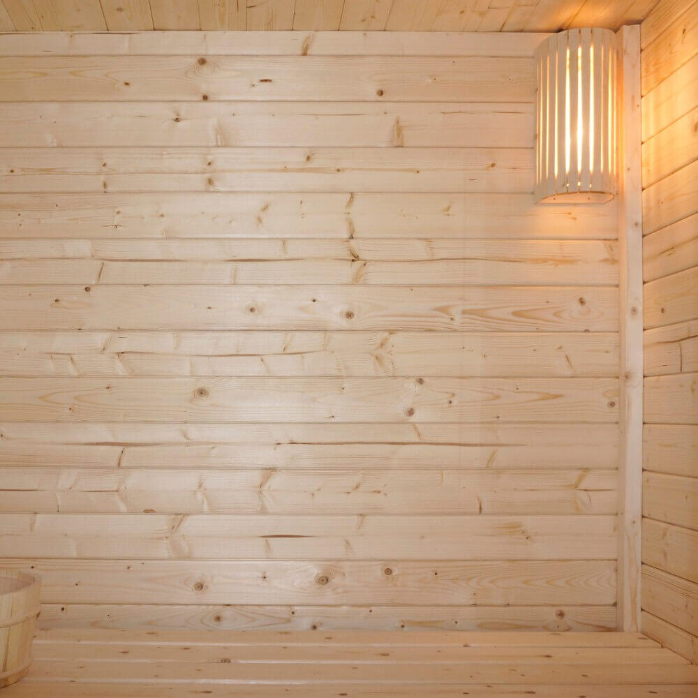 Cabane de sauna TALO M – Dimensions : 191 × 157 × 221 cm 6/7