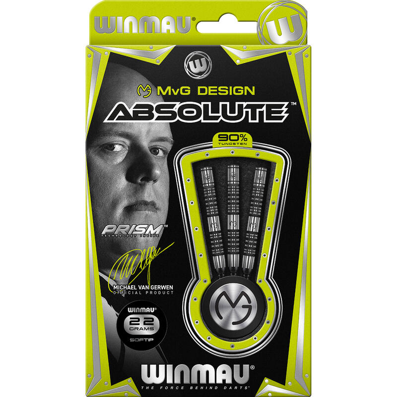 Dardos de punta blanda MvG Absolute 22 gr.