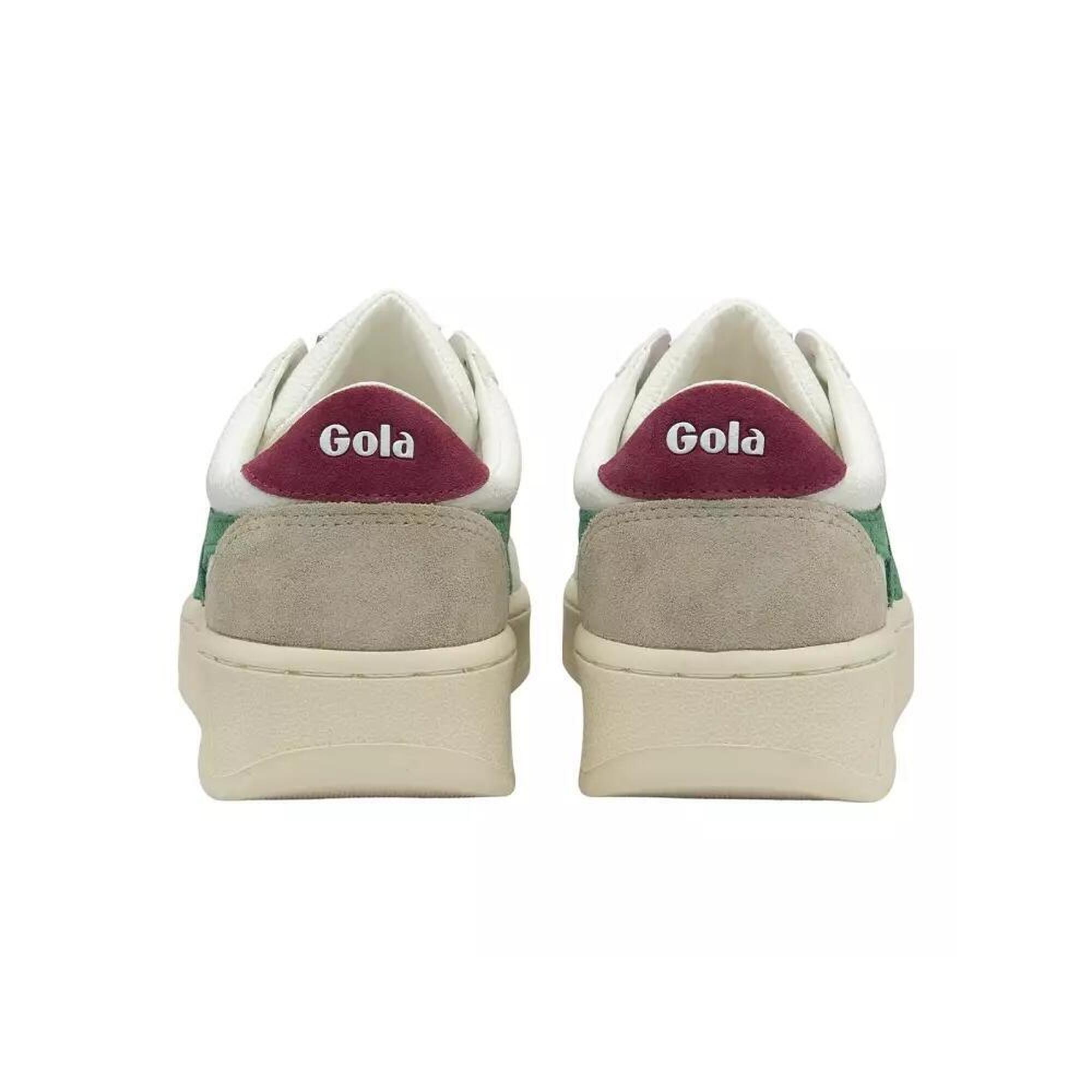 Femme GRANDSLAM TRIDENT DN-WHITE/EMERALD/CERISE Blanc Blanc Gola