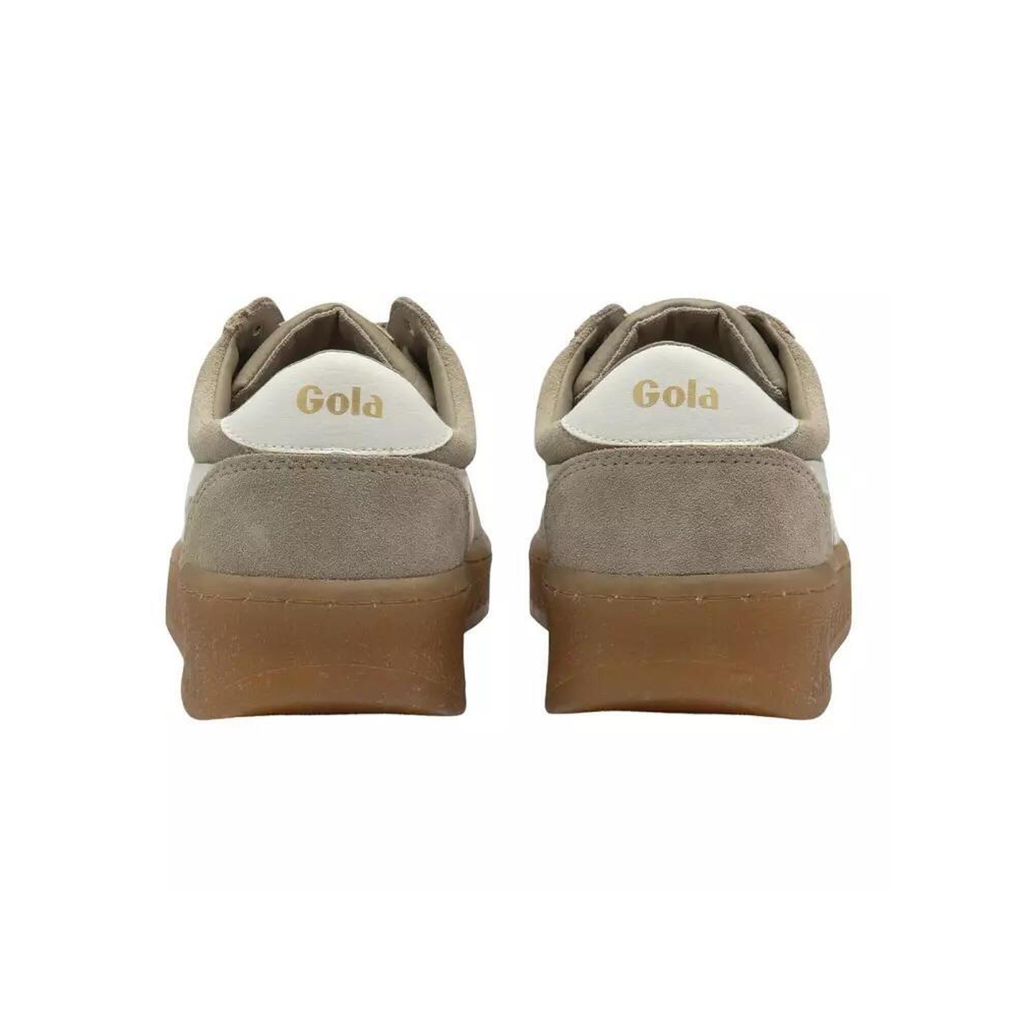 Femme GRANDSLAM SUEDE Gola CY- BONE/OFF WHITE/GUM CLA589 Marron Gola