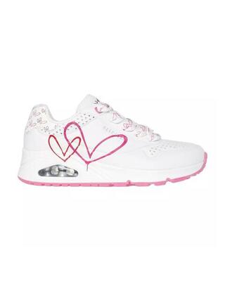 Turnschuhe Skechers Uno - Twin Hearts. Weiß. Damen