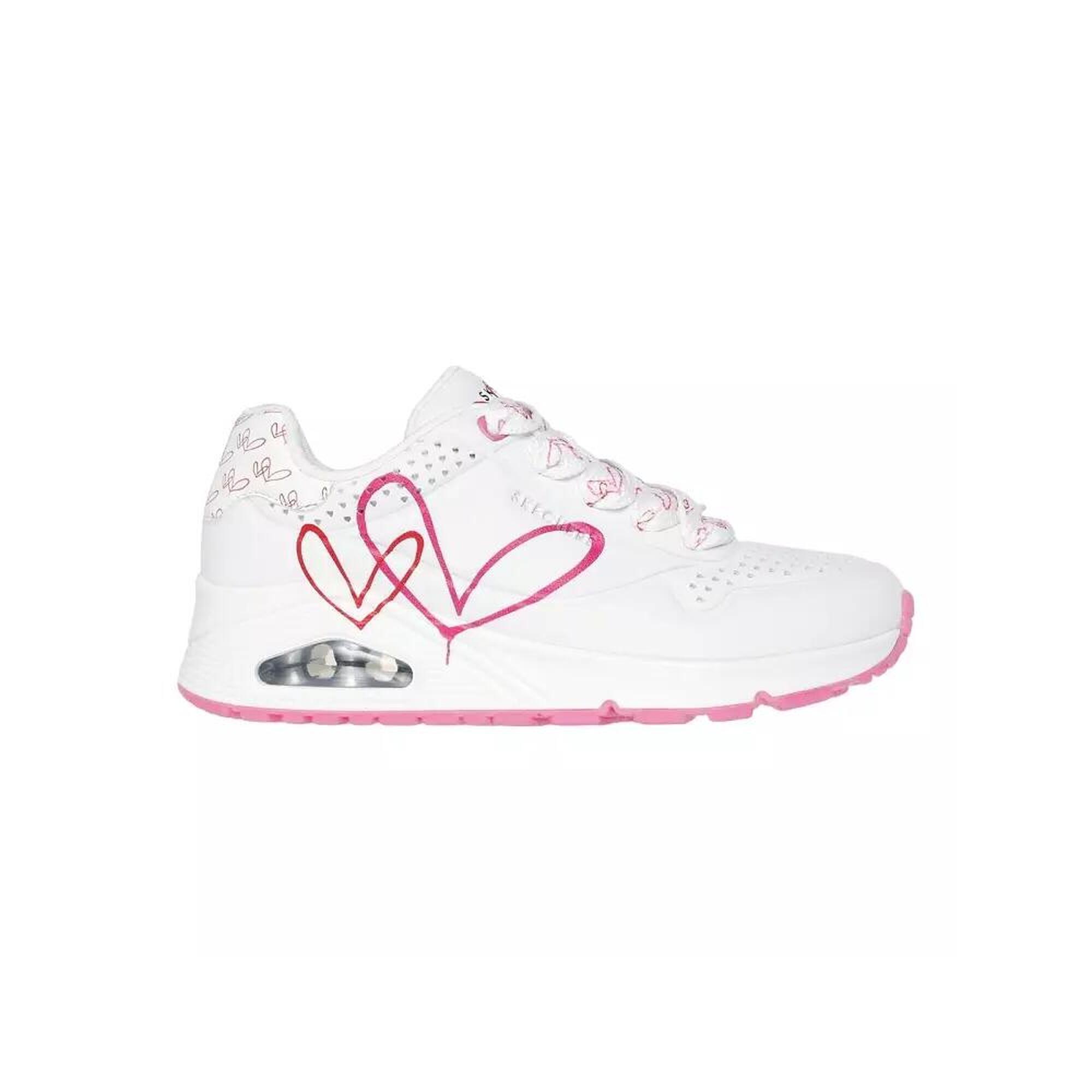 Skechers - Chaussures Femme Uno - Twin Hearts Wrpk Blanc Blanc Skechers - Baskets - Blanc - 38 - Decathlon