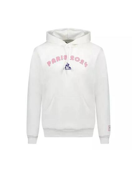 Sweat Homme Sweat Le Coq Sportif GRAPHIC P24 HOODY NÂ°2 M Blanc Blanc