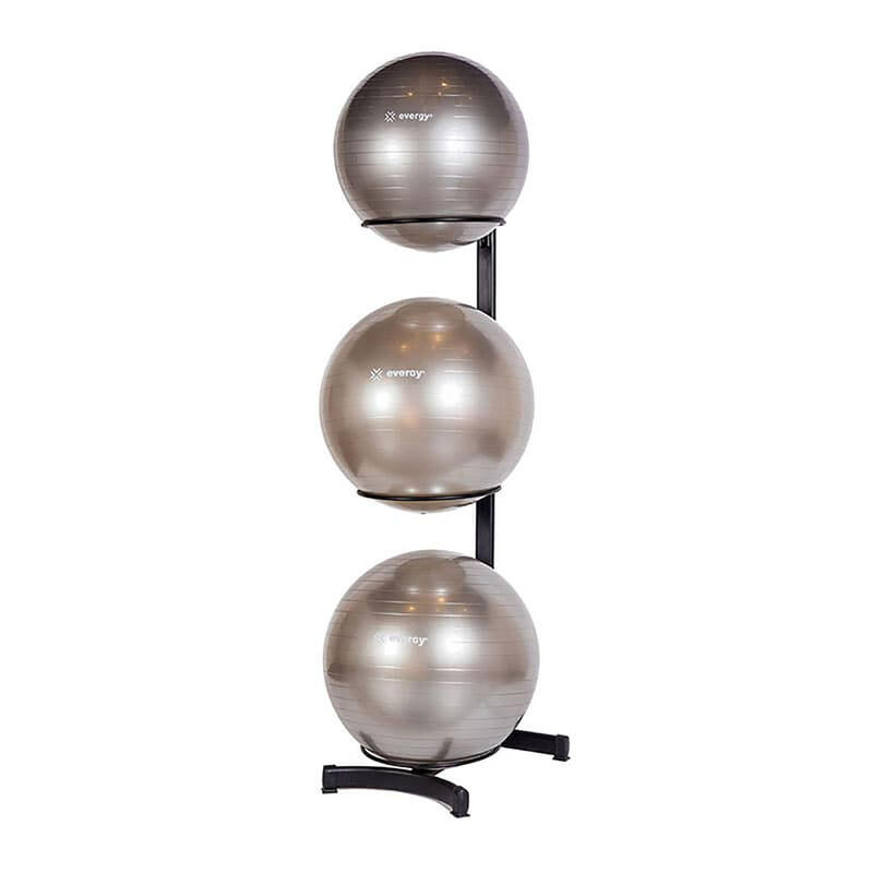 SOPORTE GYMBALL 3 UNIDADES ESTANTERIA ALMACENAJE FITBALLS