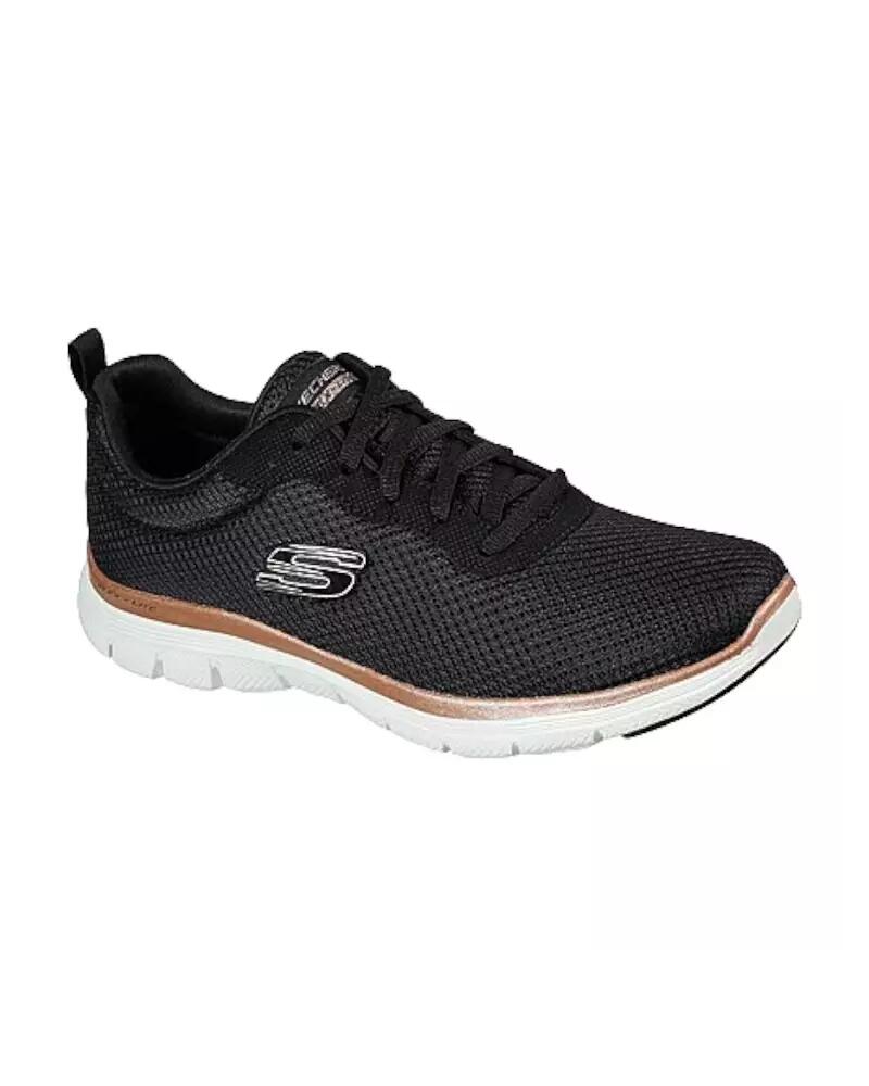 Baskets Femme Baskets Skechers FLEX APPEAL 4.0BRILLIANT Noir Noir Skechers 2/7